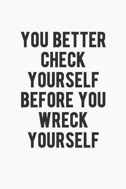 check yourself